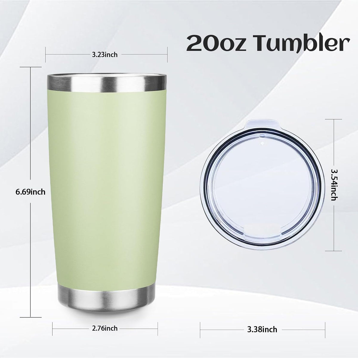 20oz Stainless Steel Travel Coffee Tumbler,Light Pink | Travel Coffee Mug,Spill-proof Lid,Double Wall,BPA-free Travel Cups,Insulated Cup Fits Car Cupholders