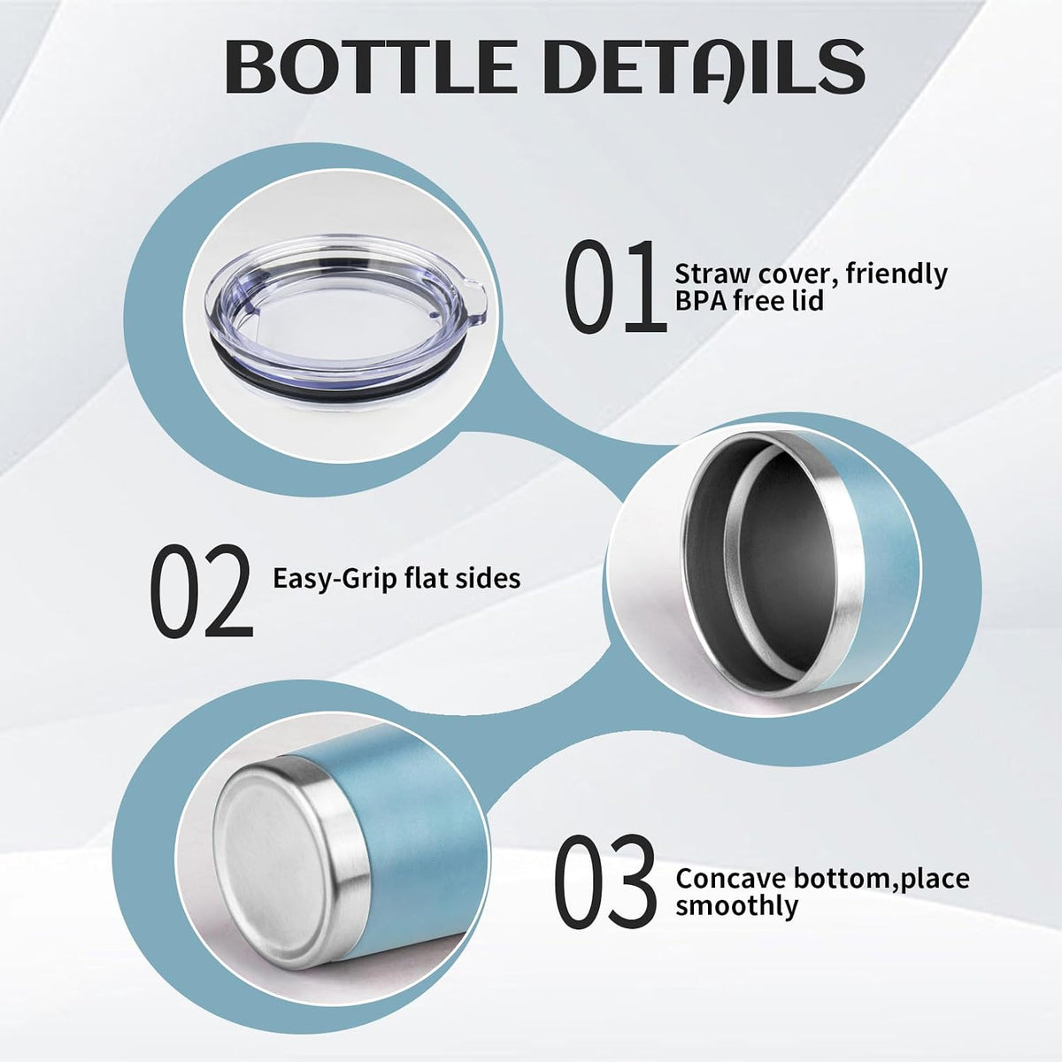 20oz Stainless Steel Travel Coffee Tumbler,Light Pink | Travel Coffee Mug,Spill-proof Lid,Double Wall,BPA-free Travel Cups,Insulated Cup Fits Car Cupholders