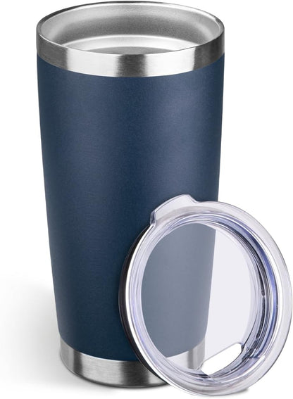 20oz Stainless Steel Travel Coffee Tumbler,Light Pink | Travel Coffee Mug,Spill-proof Lid,Double Wall,BPA-free Travel Cups,Insulated Cup Fits Car Cupholders