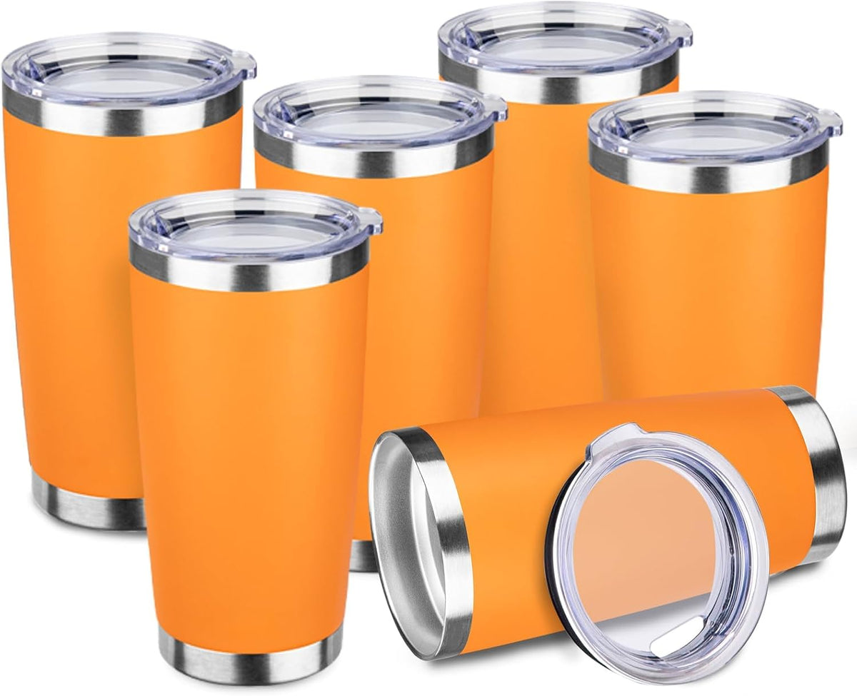 20oz Stainless Steel Travel Coffee Tumbler,Light Pink | Travel Coffee Mug,Spill-proof Lid,Double Wall,BPA-free Travel Cups,Insulated Cup Fits Car Cupholders