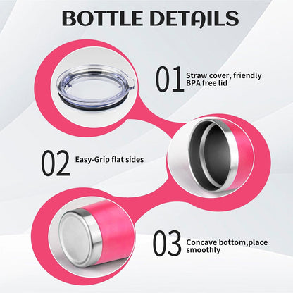 20oz Stainless Steel Travel Coffee Tumbler,Light Pink | Travel Coffee Mug,Spill-proof Lid,Double Wall,BPA-free Travel Cups,Insulated Cup Fits Car Cupholders