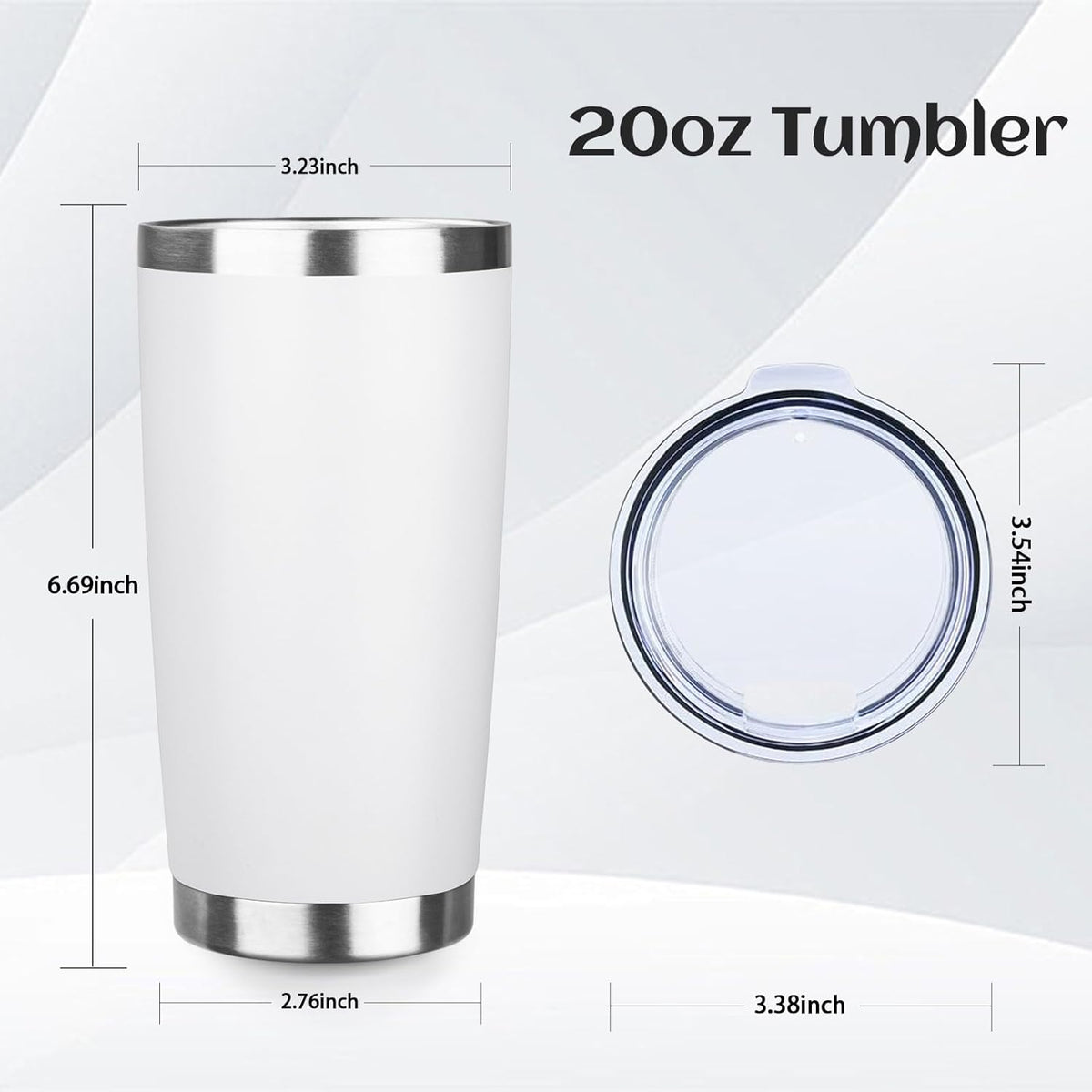 20oz Stainless Steel Travel Coffee Tumbler,Light Pink | Travel Coffee Mug,Spill-proof Lid,Double Wall,BPA-free Travel Cups,Insulated Cup Fits Car Cupholders