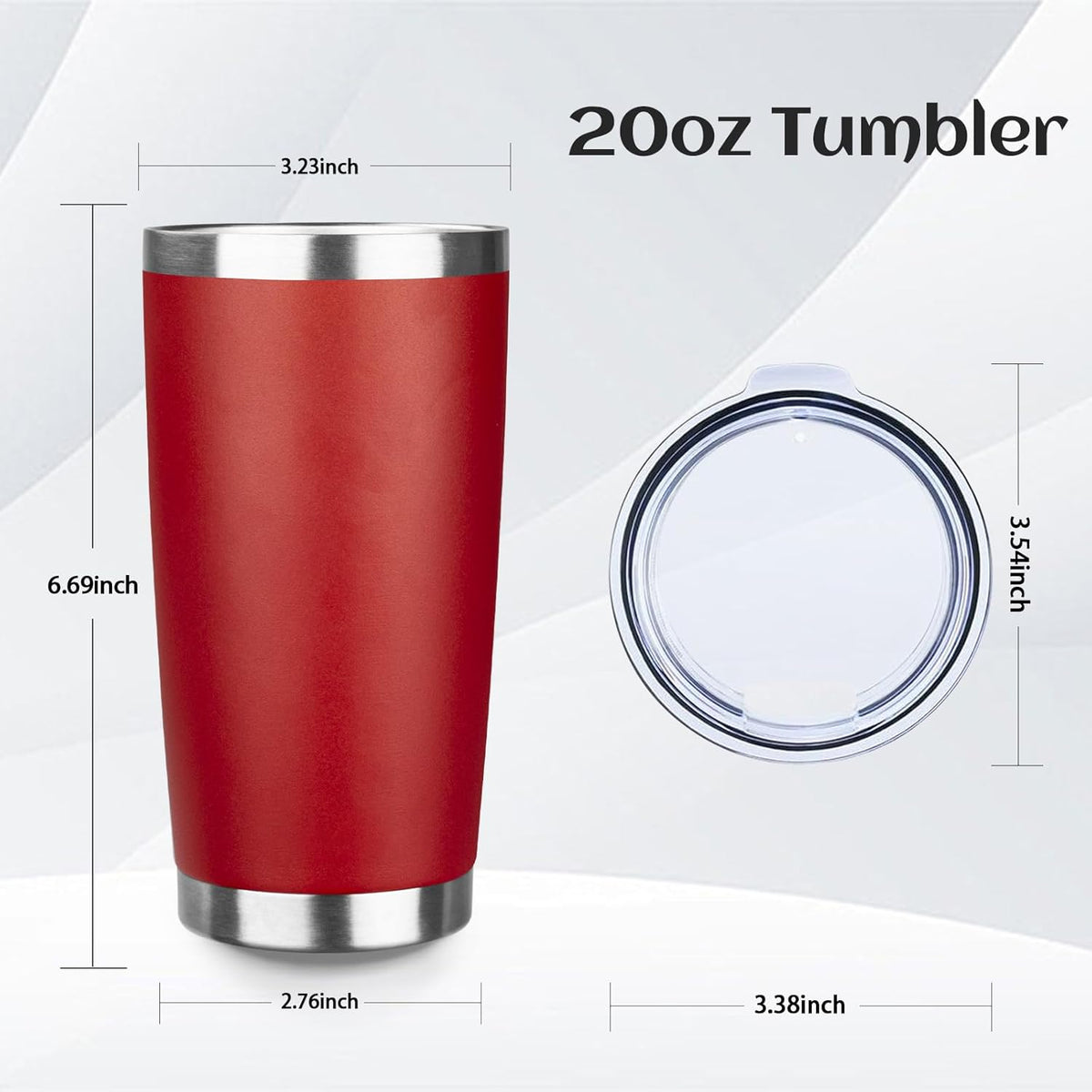 20oz Stainless Steel Travel Coffee Tumbler,Light Pink | Travel Coffee Mug,Spill-proof Lid,Double Wall,BPA-free Travel Cups,Insulated Cup Fits Car Cupholders