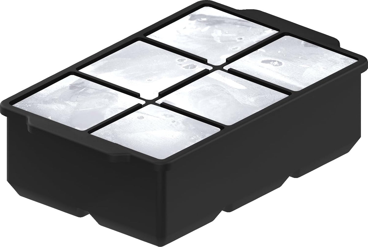 ® Large Silicone Ice Cube Tray - 2" Big Ice Mold with Lid
