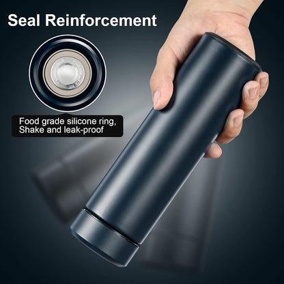 Small Water Bottle, 15 oz Stainless Steel Insulated Bottle, Blue