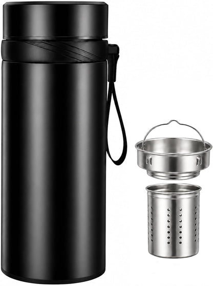 Small Water Bottle, 15 oz Stainless Steel Insulated Bottle, Blue