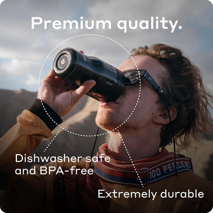 16 oz Stainless Steel Coffee Travel Mug – Leak-Proof, Spill Proof, Vacuum Insulated Coffee Tumbler for Car, Men – Dishwasher Safe Mug, Fits Car Cup Holder, Keeps Hot for 8 Hours (Teal)