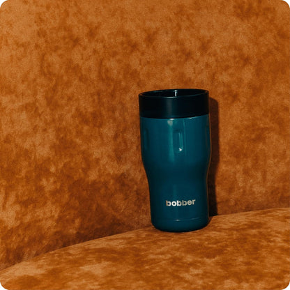 16 oz Stainless Steel Coffee Travel Mug – Leak-Proof, Spill Proof, Vacuum Insulated Coffee Tumbler for Car, Men – Dishwasher Safe Mug, Fits Car Cup Holder, Keeps Hot for 8 Hours (Teal)