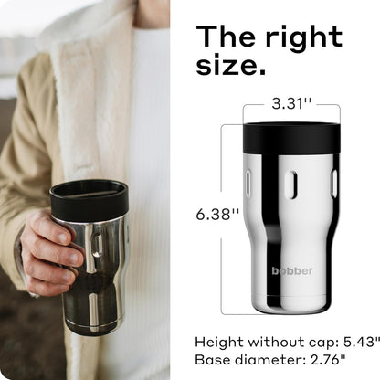 16 oz Stainless Steel Coffee Travel Mug – Leak-Proof, Spill Proof, Vacuum Insulated Coffee Tumbler for Car, Men – Dishwasher Safe Mug, Fits Car Cup Holder, Keeps Hot for 8 Hours (Teal)