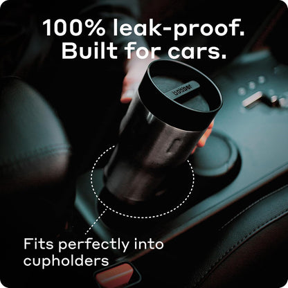 16 oz Stainless Steel Coffee Travel Mug – Leak-Proof, Spill Proof, Vacuum Insulated Coffee Tumbler for Car, Men – Dishwasher Safe Mug, Fits Car Cup Holder, Keeps Hot for 8 Hours (Teal)