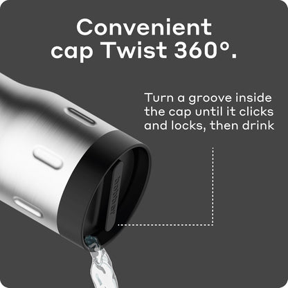 16 oz Stainless Steel Coffee Travel Mug – Leak-Proof, Spill Proof, Vacuum Insulated Coffee Tumbler for Car, Men – Dishwasher Safe Mug, Fits Car Cup Holder, Keeps Hot for 8 Hours (Teal)