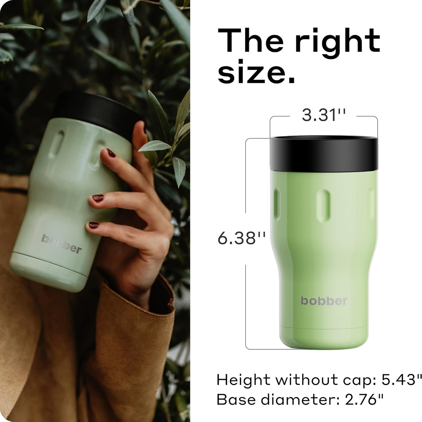 16 oz Stainless Steel Coffee Travel Mug – Leak-Proof, Spill Proof, Vacuum Insulated Coffee Tumbler for Car, Men – Dishwasher Safe Mug, Fits Car Cup Holder, Keeps Hot for 8 Hours (Teal)