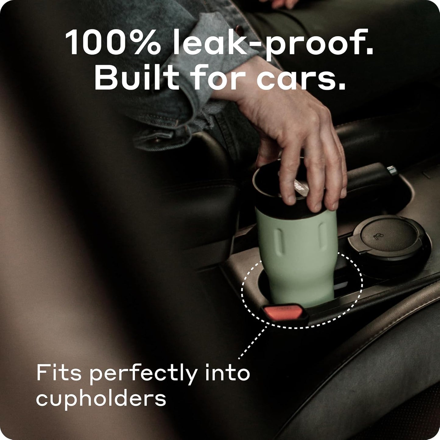 16 oz Stainless Steel Coffee Travel Mug – Leak-Proof, Spill Proof, Vacuum Insulated Coffee Tumbler for Car, Men – Dishwasher Safe Mug, Fits Car Cup Holder, Keeps Hot for 8 Hours (Teal)