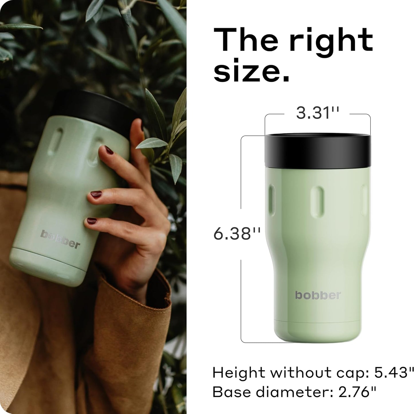 16 oz Stainless Steel Coffee Travel Mug – Leak-Proof, Spill Proof, Vacuum Insulated Coffee Tumbler for Car, Men – Dishwasher Safe Mug, Fits Car Cup Holder, Keeps Hot for 8 Hours (Teal)