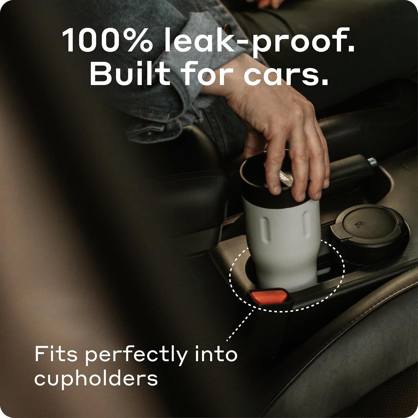 16 oz Stainless Steel Coffee Travel Mug – Leak-Proof, Spill Proof, Vacuum Insulated Coffee Tumbler for Car, Men – Dishwasher Safe Mug, Fits Car Cup Holder, Keeps Hot for 8 Hours (Teal)