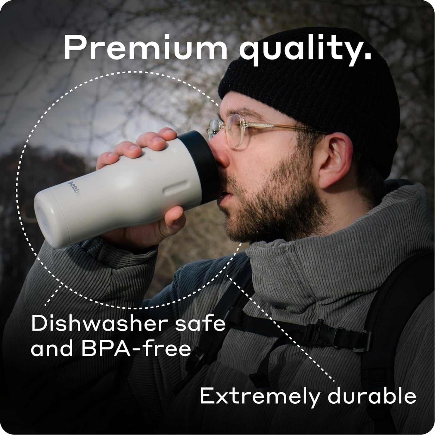 16 oz Stainless Steel Coffee Travel Mug – Leak-Proof, Spill Proof, Vacuum Insulated Coffee Tumbler for Car, Men – Dishwasher Safe Mug, Fits Car Cup Holder, Keeps Hot for 8 Hours (Teal)