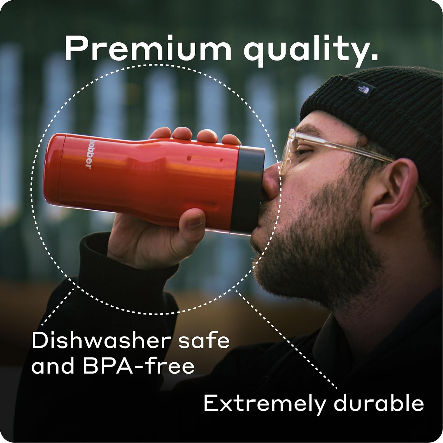 16 oz Stainless Steel Coffee Travel Mug – Leak-Proof, Spill Proof, Vacuum Insulated Coffee Tumbler for Car, Men – Dishwasher Safe Mug, Fits Car Cup Holder, Keeps Hot for 8 Hours (Teal)
