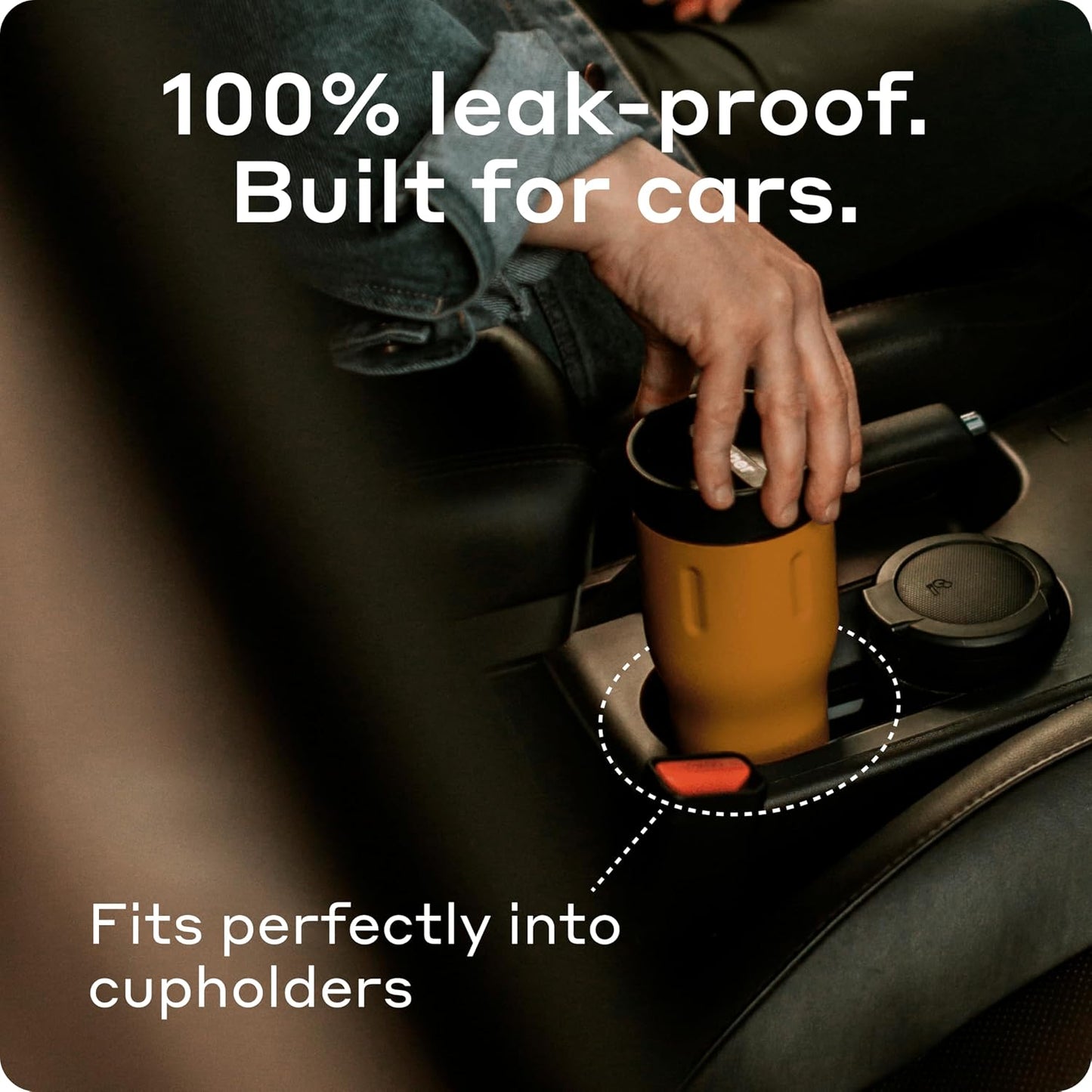 16 oz Stainless Steel Coffee Travel Mug – Leak-Proof, Spill Proof, Vacuum Insulated Coffee Tumbler for Car, Men – Dishwasher Safe Mug, Fits Car Cup Holder, Keeps Hot for 8 Hours (Teal)