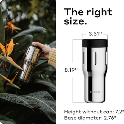 16 oz Stainless Steel Coffee Travel Mug – Leak-Proof, Spill Proof, Vacuum Insulated Coffee Tumbler for Car, Men – Dishwasher Safe Mug, Fits Car Cup Holder, Keeps Hot for 8 Hours (Teal)