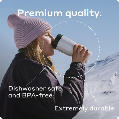 16 oz Stainless Steel Coffee Travel Mug – Leak-Proof, Spill Proof, Vacuum Insulated Coffee Tumbler for Car, Men – Dishwasher Safe Mug, Fits Car Cup Holder, Keeps Hot for 8 Hours (Teal)