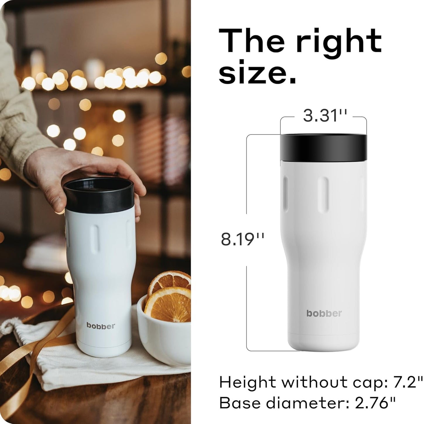 16 oz Stainless Steel Coffee Travel Mug – Leak-Proof, Spill Proof, Vacuum Insulated Coffee Tumbler for Car, Men – Dishwasher Safe Mug, Fits Car Cup Holder, Keeps Hot for 8 Hours (Teal)
