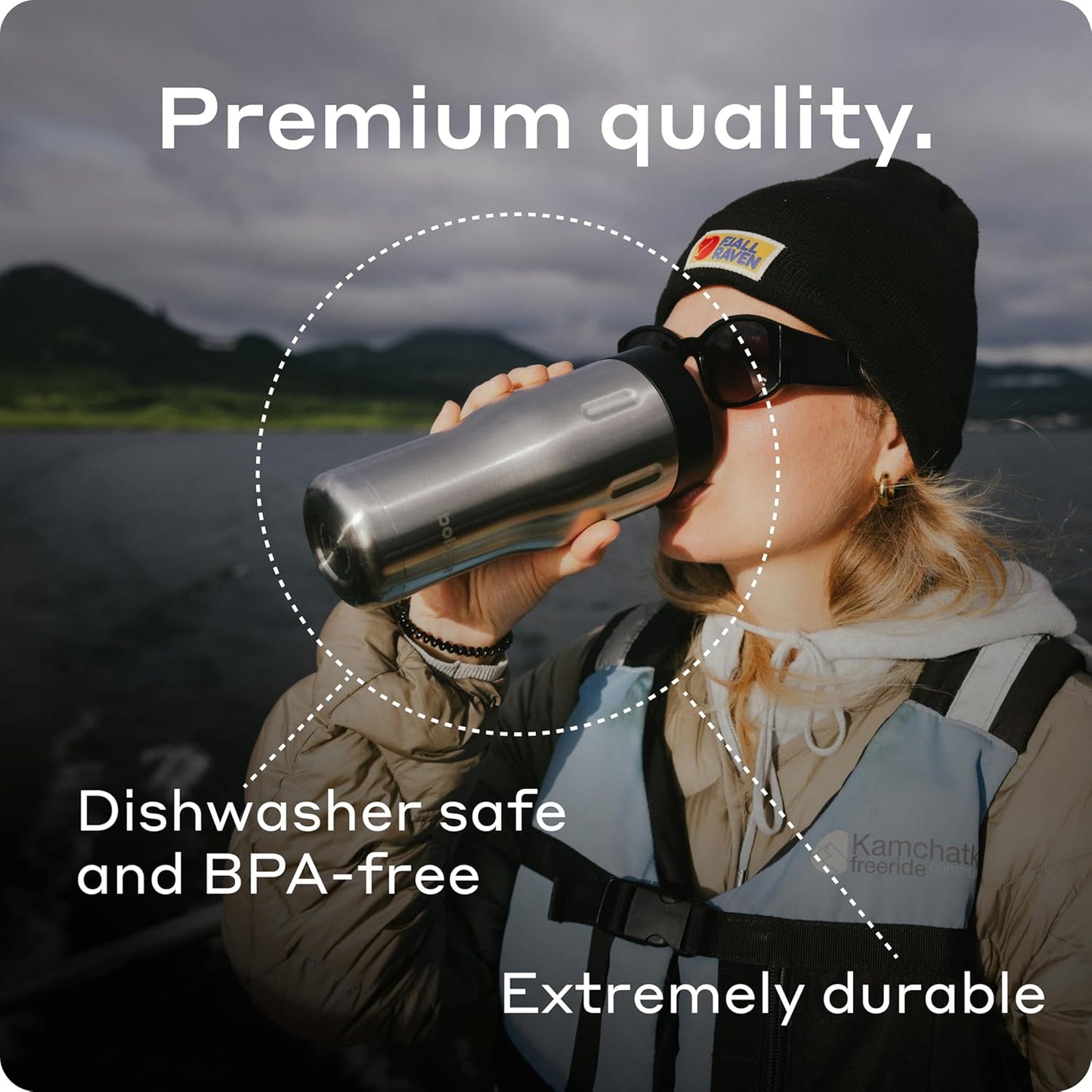 16 oz Stainless Steel Coffee Travel Mug – Leak-Proof, Spill Proof, Vacuum Insulated Coffee Tumbler for Car, Men – Dishwasher Safe Mug, Fits Car Cup Holder, Keeps Hot for 8 Hours (Teal)