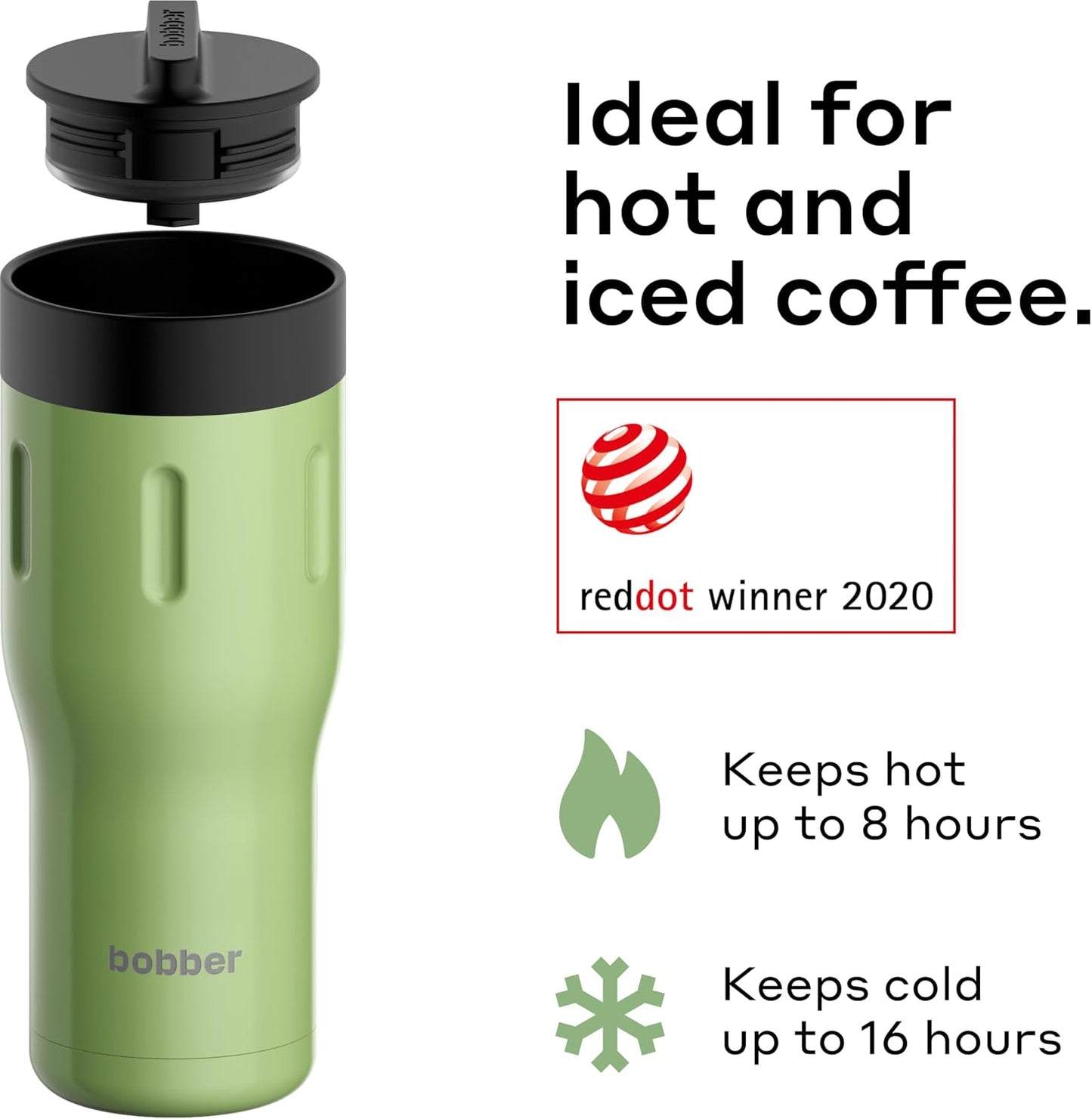 16 oz Stainless Steel Coffee Travel Mug – Leak-Proof, Spill Proof, Vacuum Insulated Coffee Tumbler for Car, Men – Dishwasher Safe Mug, Fits Car Cup Holder, Keeps Hot for 8 Hours (Teal)