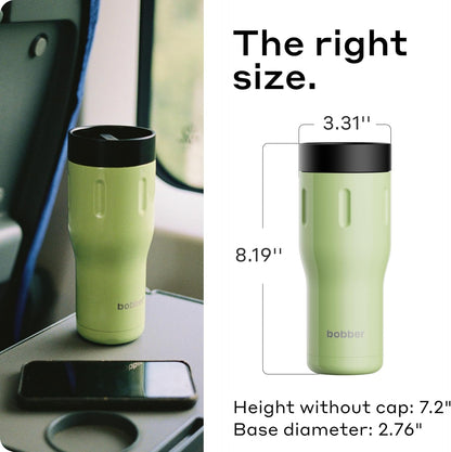 16 oz Stainless Steel Coffee Travel Mug – Leak-Proof, Spill Proof, Vacuum Insulated Coffee Tumbler for Car, Men – Dishwasher Safe Mug, Fits Car Cup Holder, Keeps Hot for 8 Hours (Teal)