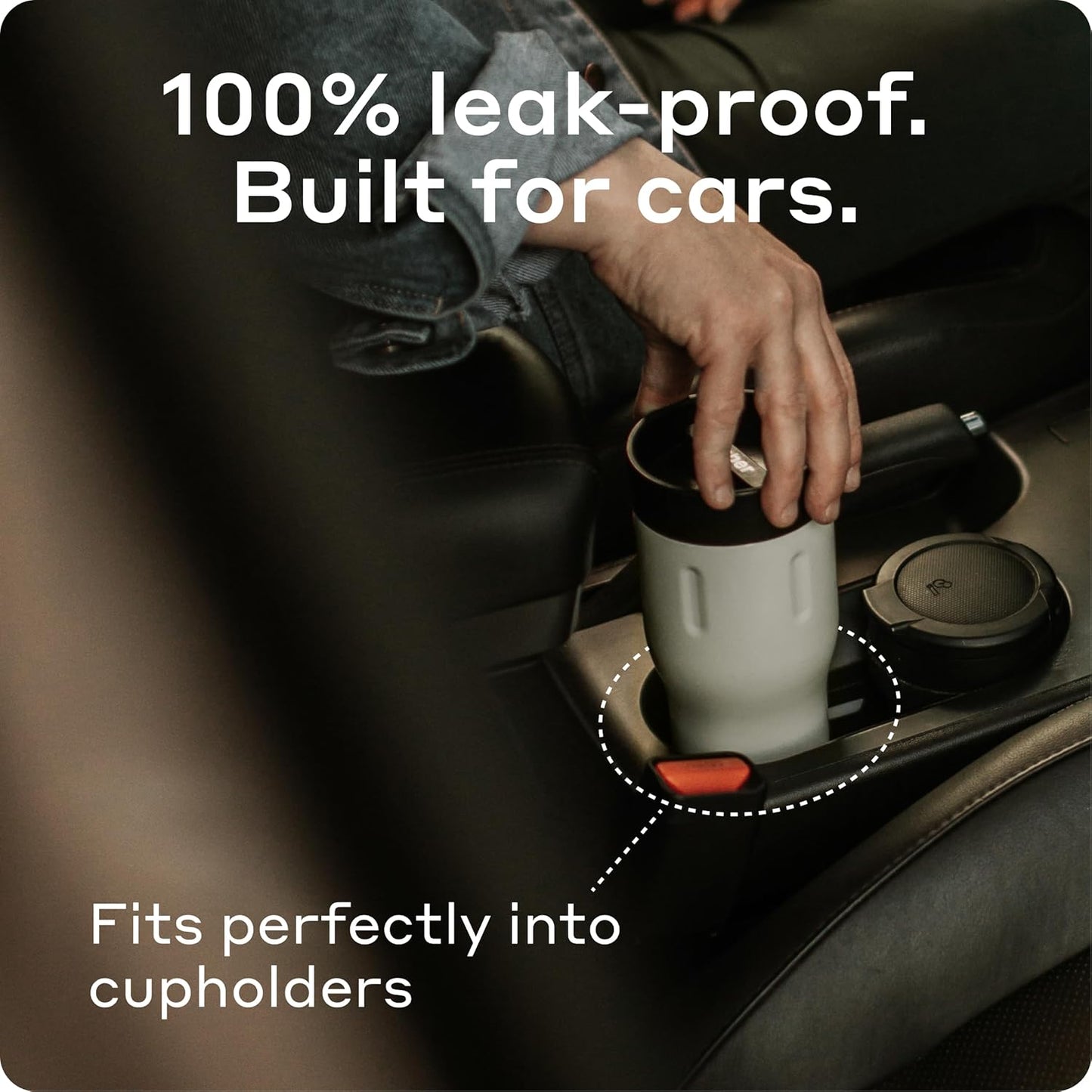 16 oz Stainless Steel Coffee Travel Mug – Leak-Proof, Spill Proof, Vacuum Insulated Coffee Tumbler for Car, Men – Dishwasher Safe Mug, Fits Car Cup Holder, Keeps Hot for 8 Hours (Teal)