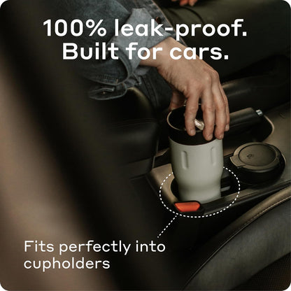 16 oz Stainless Steel Coffee Travel Mug – Leak-Proof, Spill Proof, Vacuum Insulated Coffee Tumbler for Car, Men – Dishwasher Safe Mug, Fits Car Cup Holder, Keeps Hot for 8 Hours (Teal)