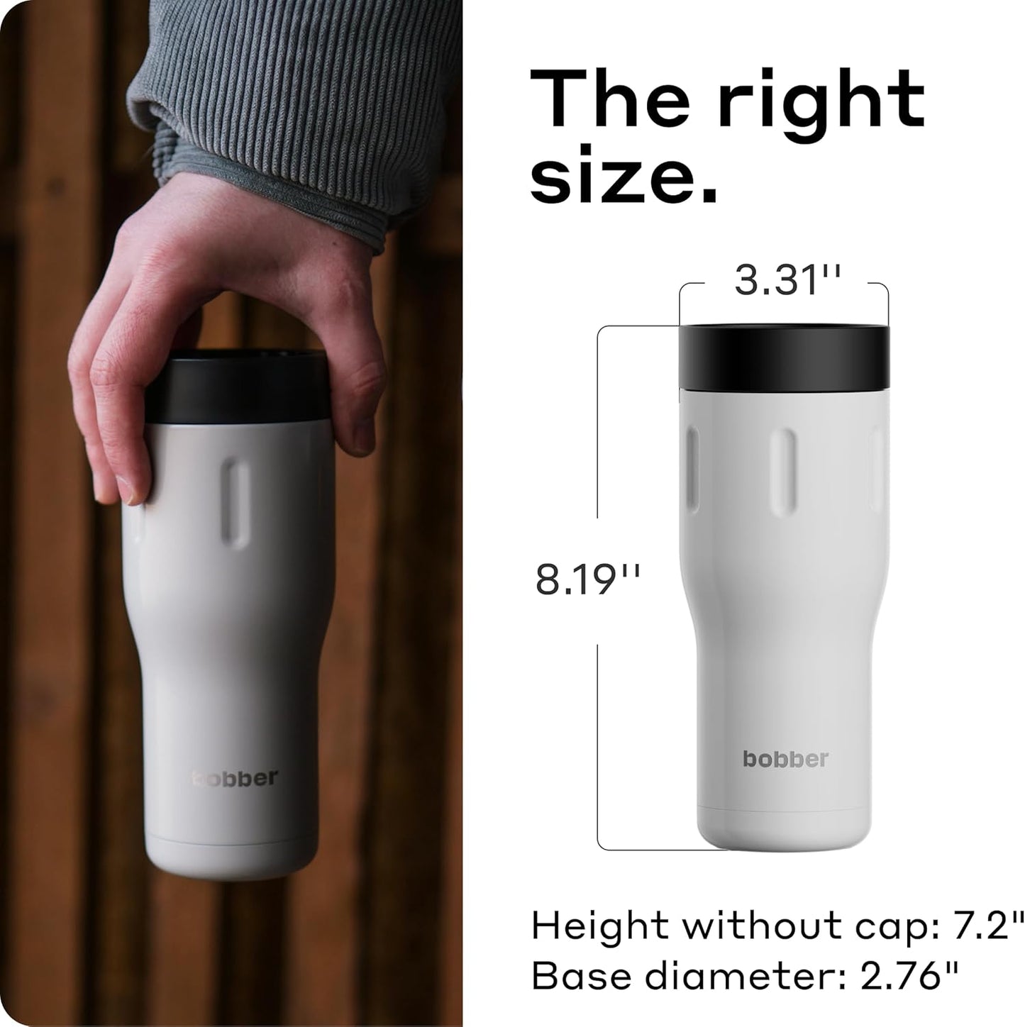 16 oz Stainless Steel Coffee Travel Mug – Leak-Proof, Spill Proof, Vacuum Insulated Coffee Tumbler for Car, Men – Dishwasher Safe Mug, Fits Car Cup Holder, Keeps Hot for 8 Hours (Teal)