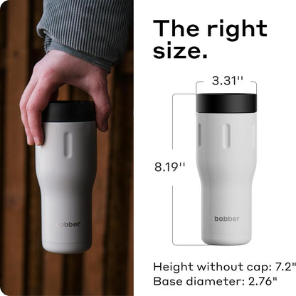 16 oz Stainless Steel Coffee Travel Mug – Leak-Proof, Spill Proof, Vacuum Insulated Coffee Tumbler for Car, Men – Dishwasher Safe Mug, Fits Car Cup Holder, Keeps Hot for 8 Hours (Teal)