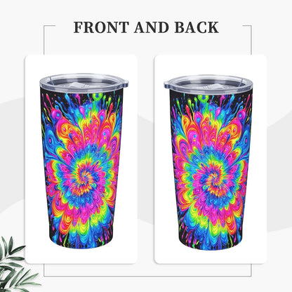 Owl Tumbler with Lid and Straw 20 oz Stainless Steel Vacuum Insulated Cup for Home Office Travel Christmas Birthday Gifts for Women