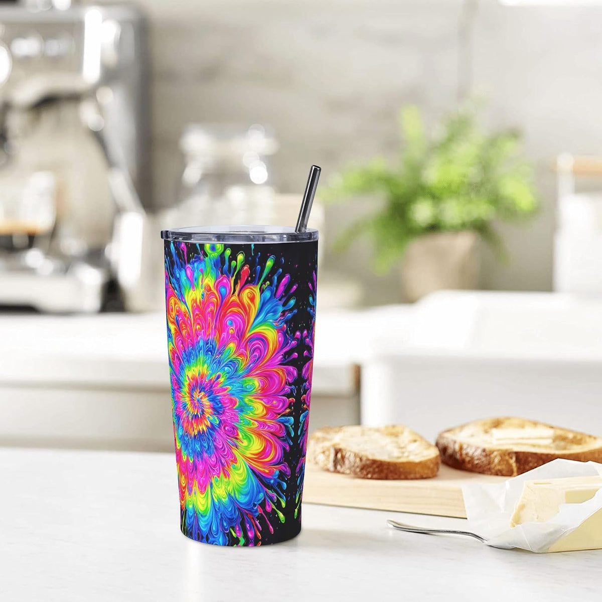 Owl Tumbler with Lid and Straw 20 oz Stainless Steel Vacuum Insulated Cup for Home Office Travel Christmas Birthday Gifts for Women