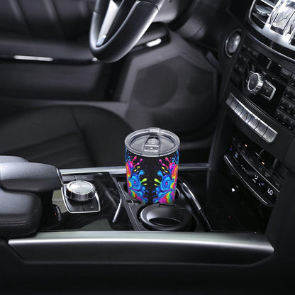 Owl Tumbler with Lid and Straw 20 oz Stainless Steel Vacuum Insulated Cup for Home Office Travel Christmas Birthday Gifts for Women