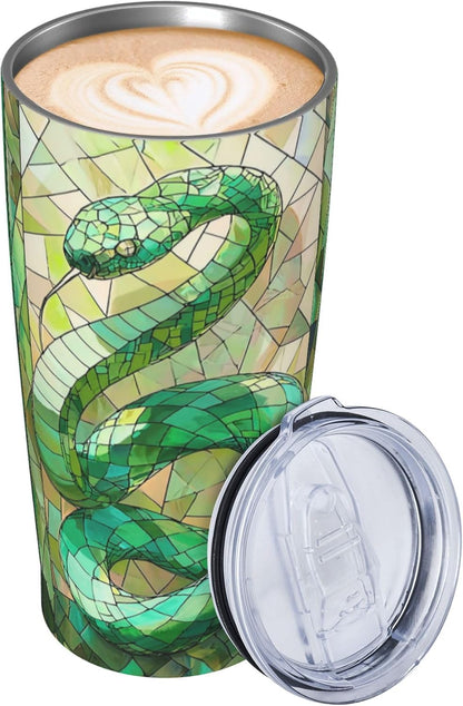 Owl Tumbler with Lid and Straw 20 oz Stainless Steel Vacuum Insulated Cup for Home Office Travel Christmas Birthday Gifts for Women