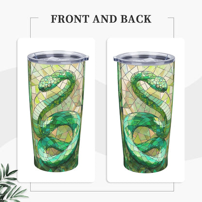 Owl Tumbler with Lid and Straw 20 oz Stainless Steel Vacuum Insulated Cup for Home Office Travel Christmas Birthday Gifts for Women
