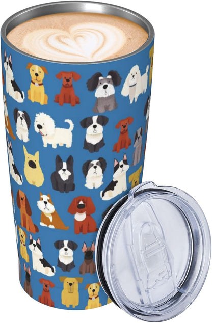 Owl Tumbler with Lid and Straw 20 oz Stainless Steel Vacuum Insulated Cup for Home Office Travel Christmas Birthday Gifts for Women