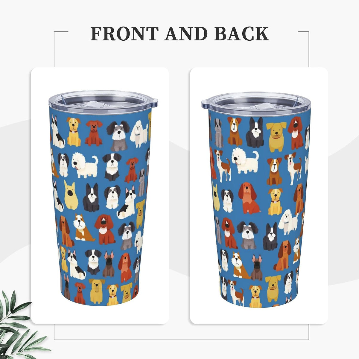 Owl Tumbler with Lid and Straw 20 oz Stainless Steel Vacuum Insulated Cup for Home Office Travel Christmas Birthday Gifts for Women