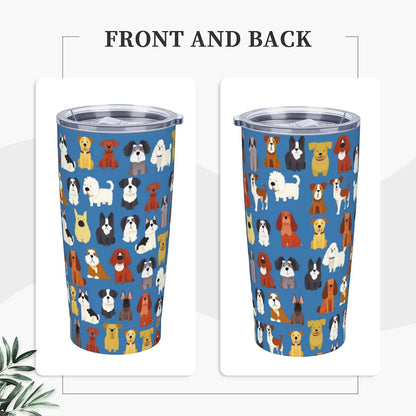 Owl Tumbler with Lid and Straw 20 oz Stainless Steel Vacuum Insulated Cup for Home Office Travel Christmas Birthday Gifts for Women