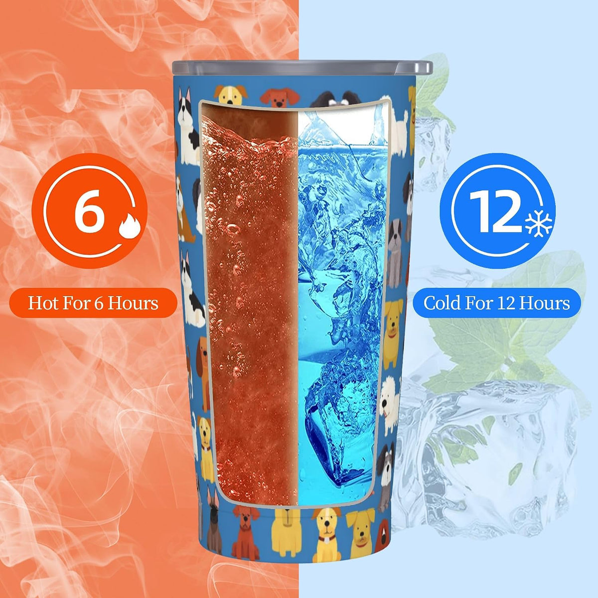 Owl Tumbler with Lid and Straw 20 oz Stainless Steel Vacuum Insulated Cup for Home Office Travel Christmas Birthday Gifts for Women