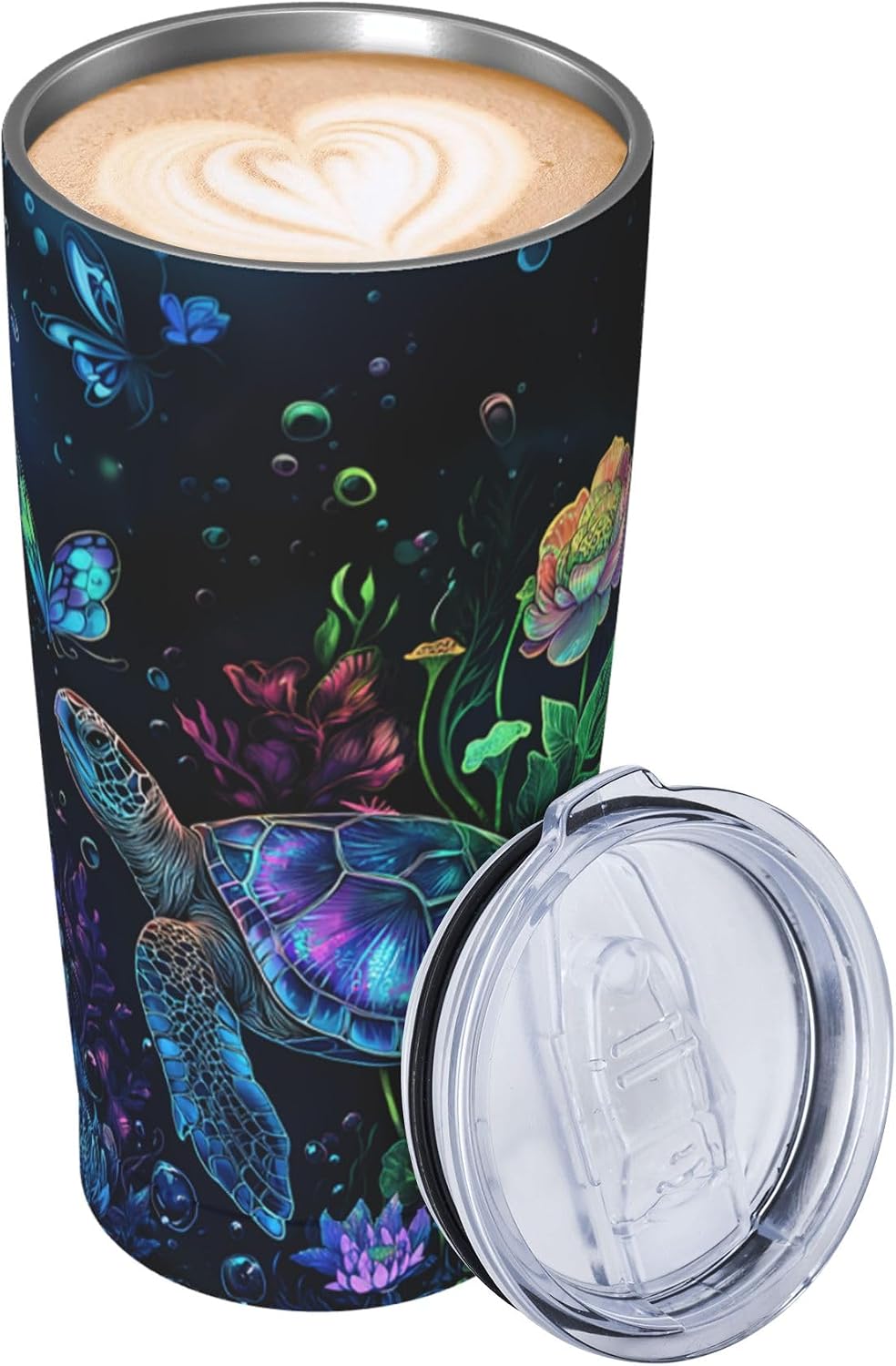 Owl Tumbler with Lid and Straw 20 oz Stainless Steel Vacuum Insulated Cup for Home Office Travel Christmas Birthday Gifts for Women