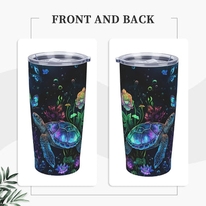 Owl Tumbler with Lid and Straw 20 oz Stainless Steel Vacuum Insulated Cup for Home Office Travel Christmas Birthday Gifts for Women