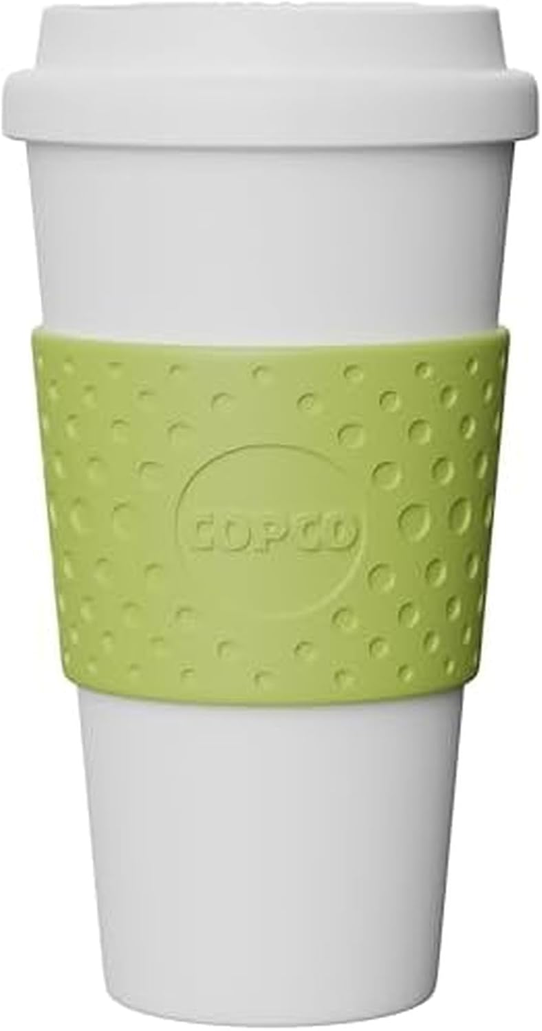 Acadia 16 oz Travel Mug - Insulated Reusable Coffee Tumbler with Double-Walled Plastic, Leak-Proof Lid, BPA-Free - Portable Mug for Hot & Cold Drinks, Cup Holder Friendly (Blue)