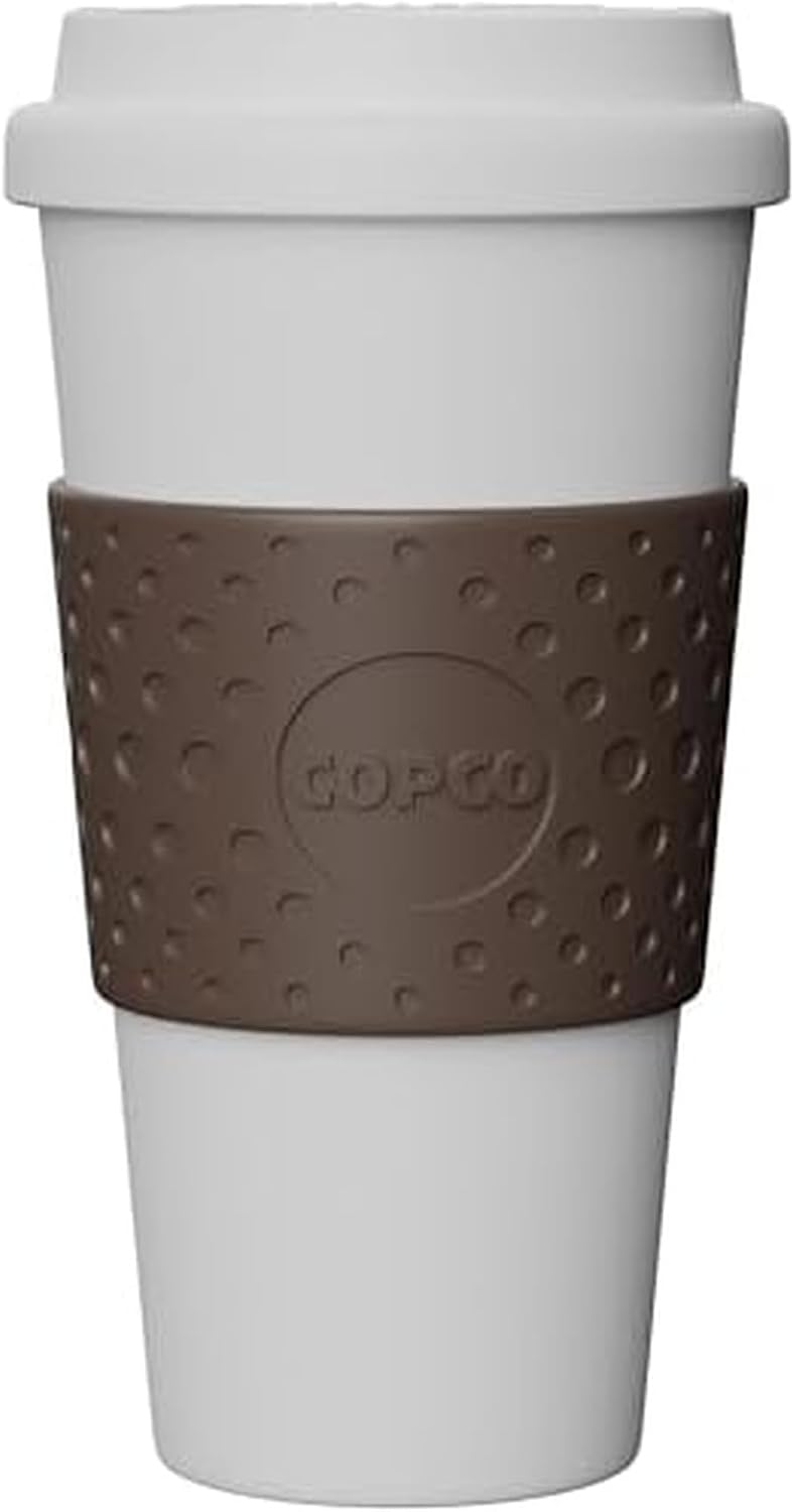 Acadia 16 oz Travel Mug - Insulated Reusable Coffee Tumbler with Double-Walled Plastic, Leak-Proof Lid, BPA-Free - Portable Mug for Hot & Cold Drinks, Cup Holder Friendly (Blue)