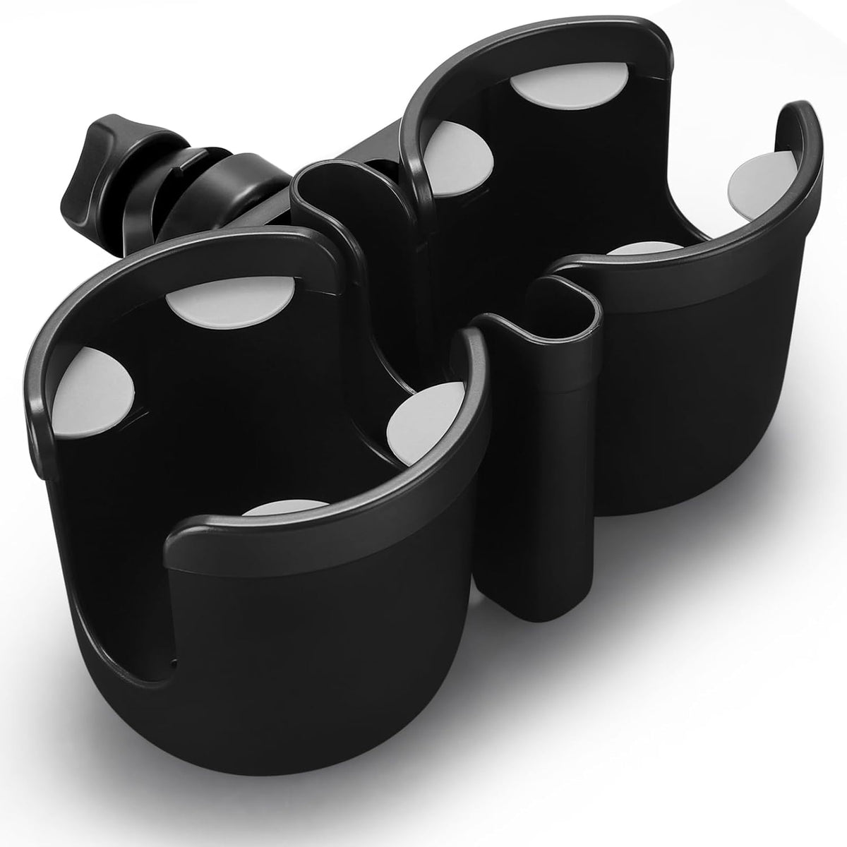 Stroller Cup Holder with Phone Holder, Bike Cup Holder, Universal Cup Holder for Uppababy Nuna Strollers, 2-in-1 Drinks Holder for Walker, Wheelchair, Scooter - Colors A