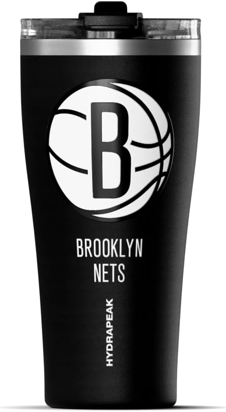 NBA Officially Licensed Houston Rockets 30oz Vacuum Insulated Stainless Steel Water Bottle with Straw Lid, Spill-Proof, Cup Holder Friendly Design for Daily Hydration