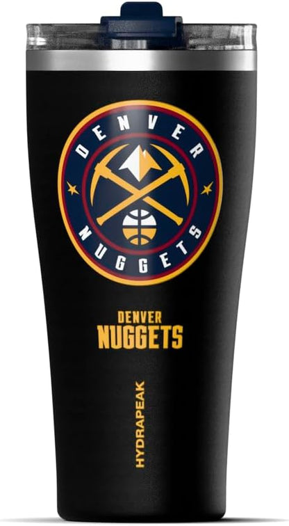 NBA Officially Licensed Houston Rockets 30oz Vacuum Insulated Stainless Steel Water Bottle with Straw Lid, Spill-Proof, Cup Holder Friendly Design for Daily Hydration