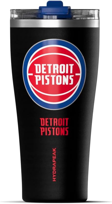 NBA Officially Licensed Houston Rockets 30oz Vacuum Insulated Stainless Steel Water Bottle with Straw Lid, Spill-Proof, Cup Holder Friendly Design for Daily Hydration