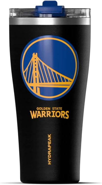NBA Officially Licensed Houston Rockets 30oz Vacuum Insulated Stainless Steel Water Bottle with Straw Lid, Spill-Proof, Cup Holder Friendly Design for Daily Hydration